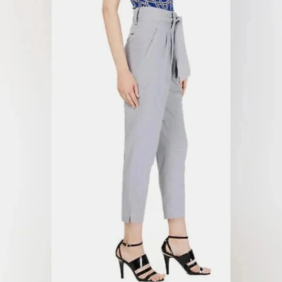 Women's Calvin Klein Printed Tie-Waist Pants, Navy Blue/White, Size 6, NWT - Picture 3 of 15